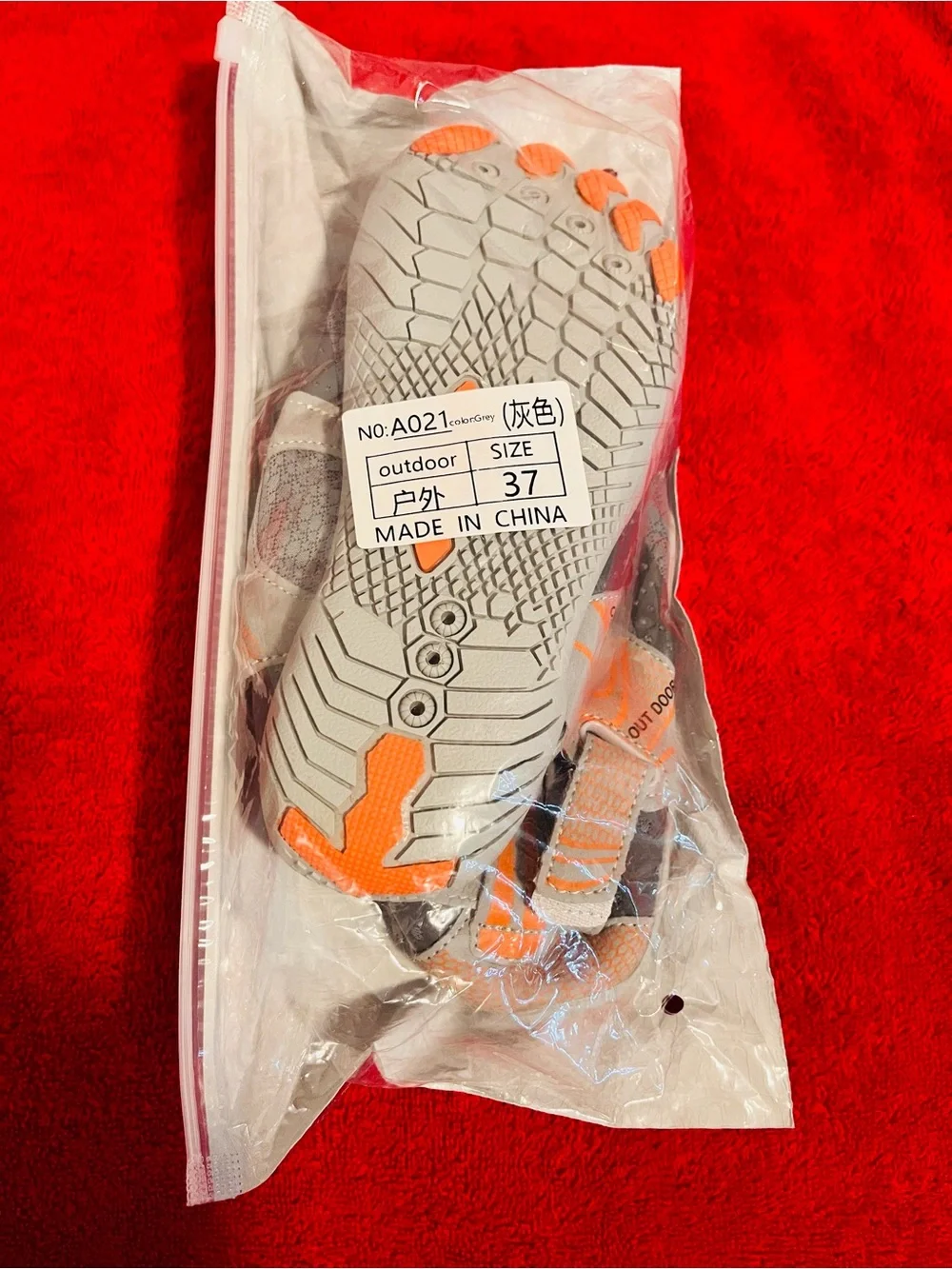 Outdoor Kids Gray & Peach Slip-On Athletic Shoes